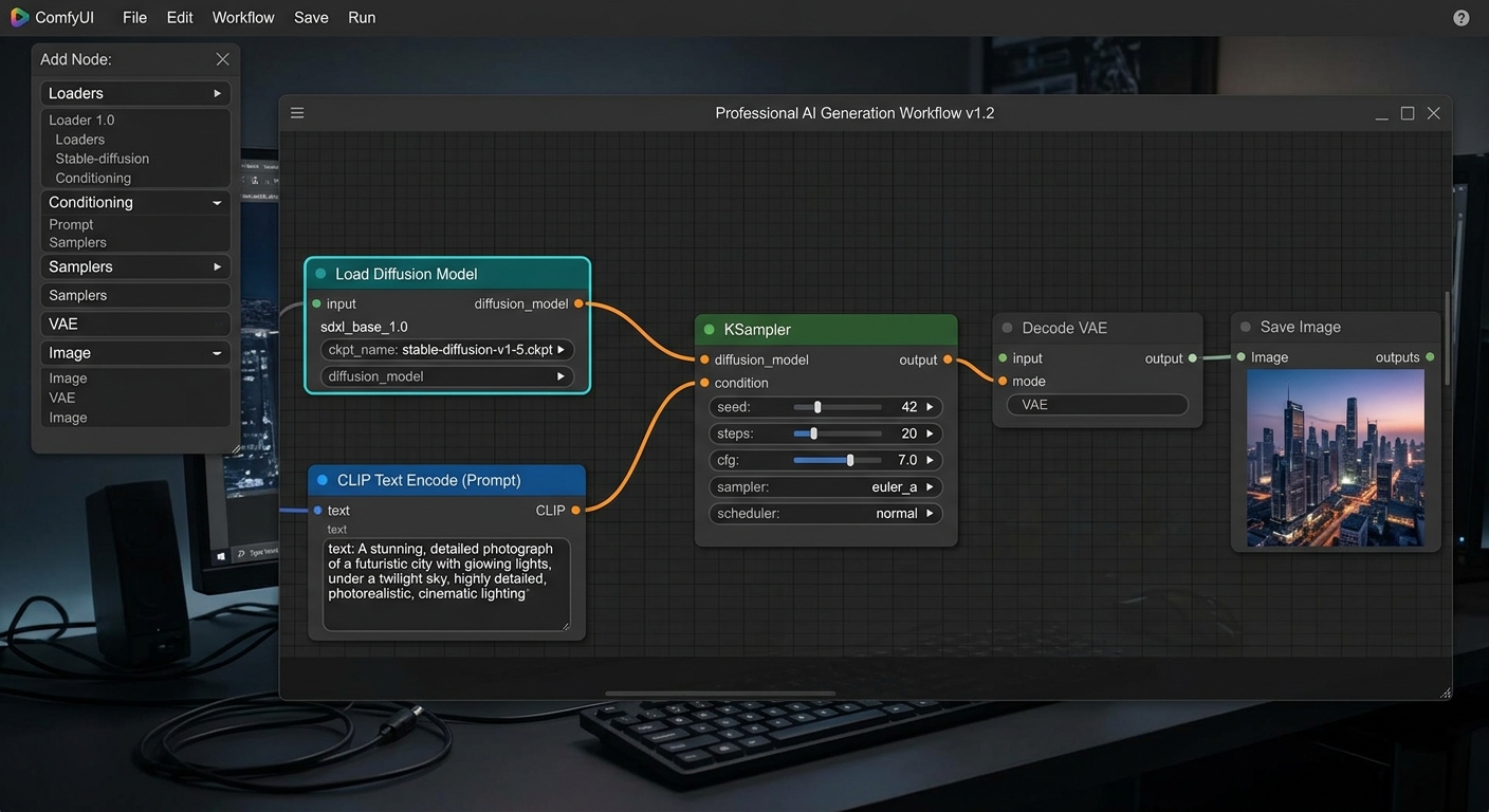 ComfyUI workflow nodes