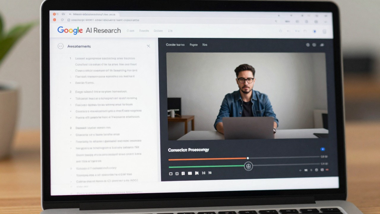 NotebookLM video interface