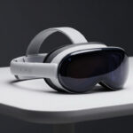 Apple Vision Pro mixed reality headset, premium product photography
