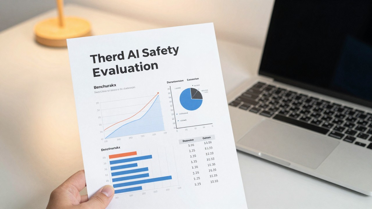 Third-party METR evaluation document with benchmark scores